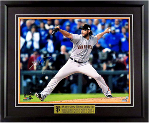 Madison Bumgarner Autographed "World Series Game 7" 16x20 Framed Photograph