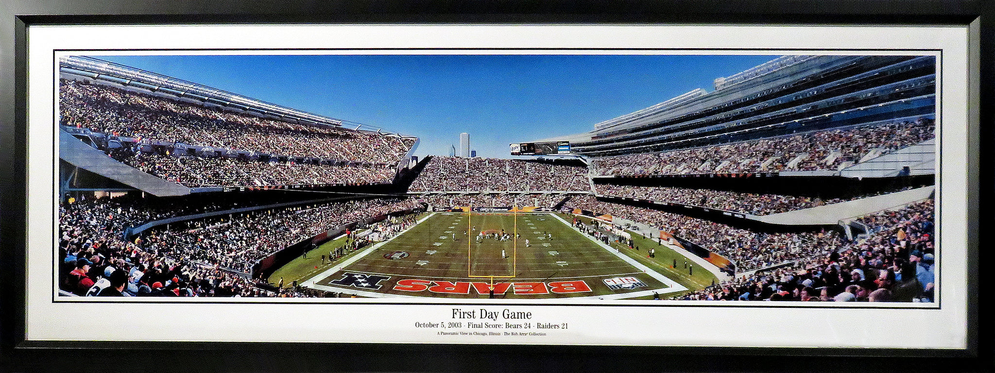Chicago Bears New Soldier Field Panoramic Framed – Behind the