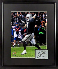 Load image into Gallery viewer, Derek Carr “Touchdown Raiders&quot; Framed Photograph Engraved Series
