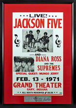 Load image into Gallery viewer, Jackson Five with Diana Ross and the Supremes Concert Poster (Engraved Series)
