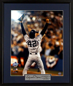 New York Yankees Mariano Rivera "Last 42" Framed Photograph (Engraved Series)