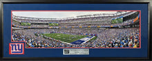 Load image into Gallery viewer, New York Giants “First Game @ MetLife Stadium” Framed Panoramic
