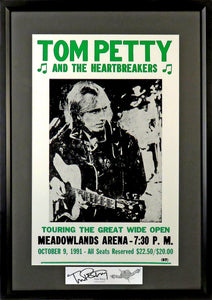 Tom Petty & The Heartbreakers Framed Concert Poster (Engraved Series)
