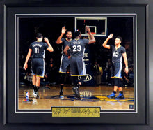 Load image into Gallery viewer, Stephen Curry, Kevin Durant, Klay Thompson, &amp; Draymond Green Framed Photograph (Engraved Series)
