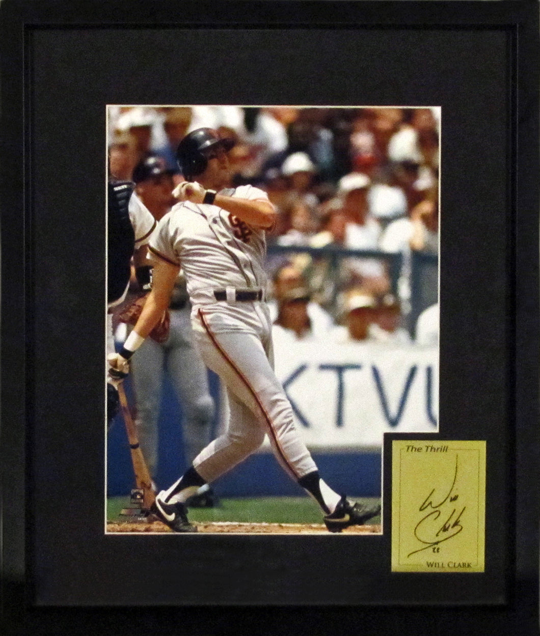 SF Giants Will Clark Framed Photograph (Engraved Series)