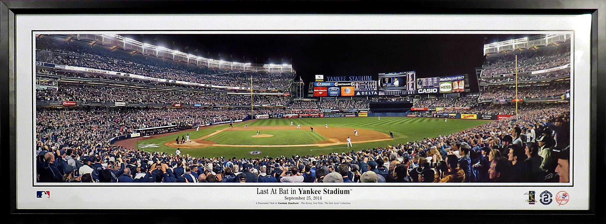 New York Yankees Yankee Stadium Jeter's Last At Bat Panoramic Framed –  Behind the Glass, LLC